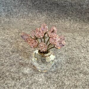 Swarovski Crystal Dozen Pink Roses 628343